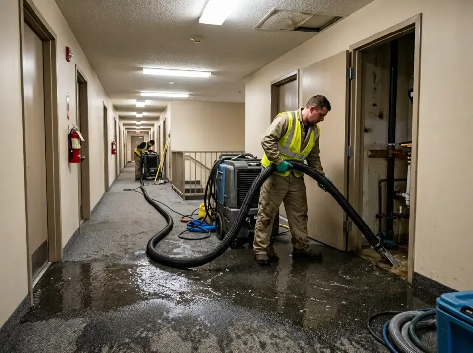multi-unit-apartment-hallway-f-005 — frequently asked questions, Emergency Burst Pipe Water Extraction & Removal in Chesnut…